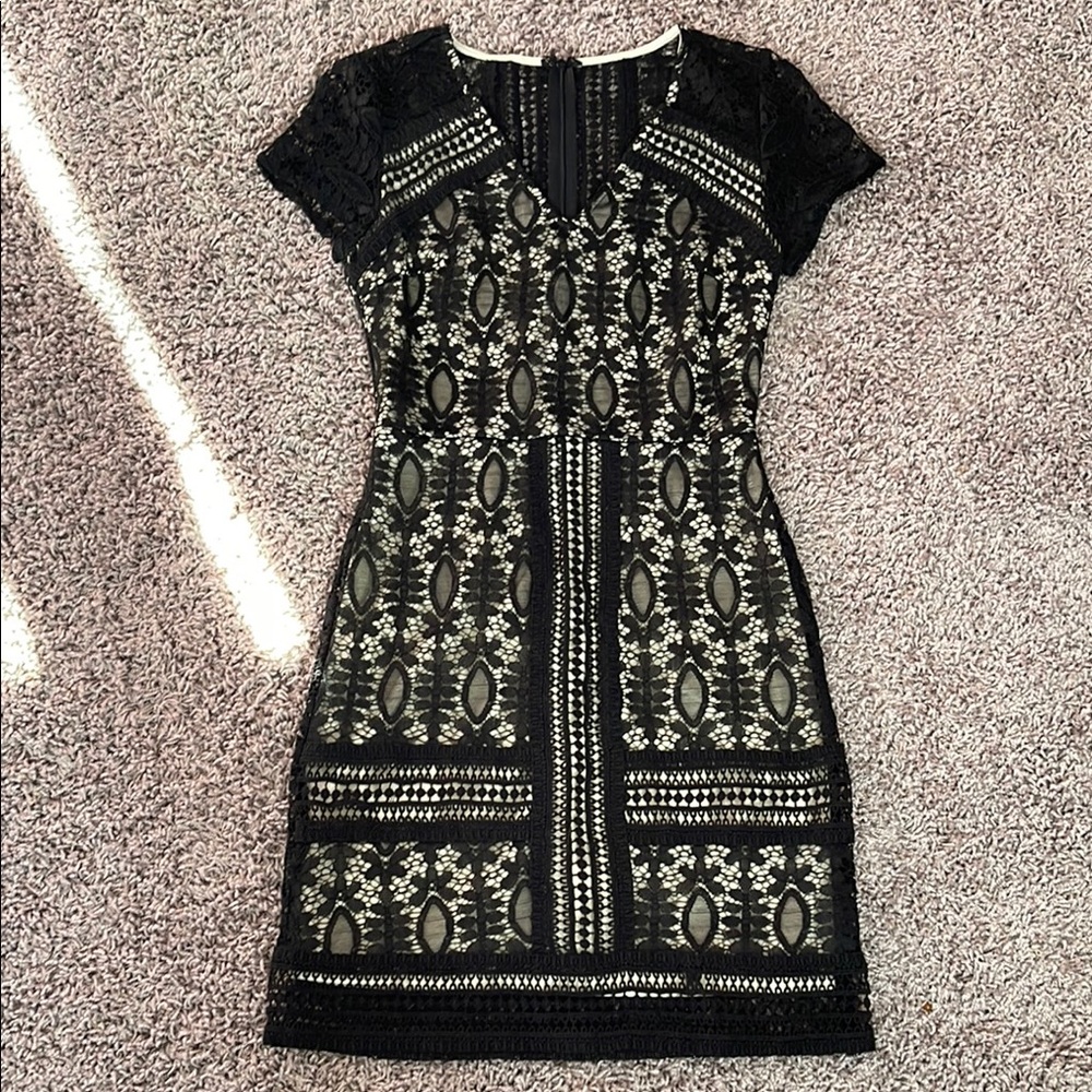 Dina Be Black Lace Mini Dress